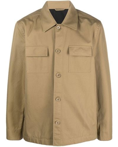 Filippa K Long-sleeve Button-up Shirt Jacket - Natural