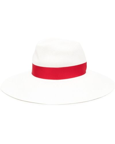 Borsalino Sombrero de verano de paja - Rojo