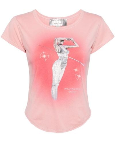Stella McCartney X Sorayama Sexy Robot Cotton T-shirt - Pink