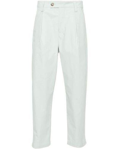 A.P.C. Dart-detailed Tapered Pants - White
