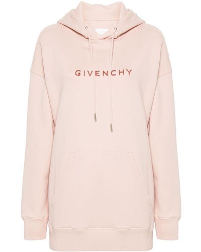 Givenchy 4g-motif Cotton Hoodie - Pink