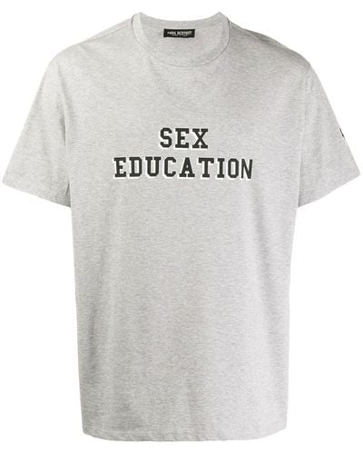 Neil Barrett T-Shirt mit Print - Grau