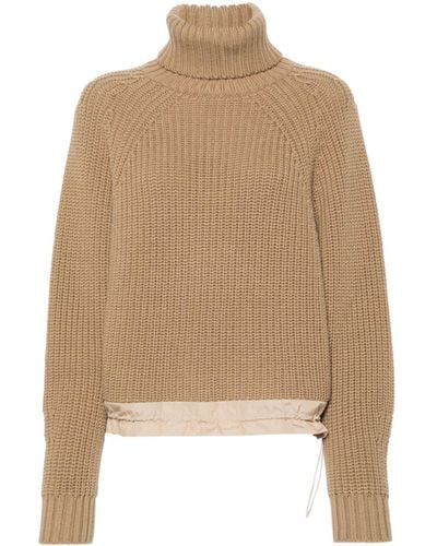 Giorgio Armani Roll-neck Sweater - Natural