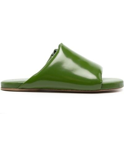 Bottega Veneta Cushion Padded Slides - Green