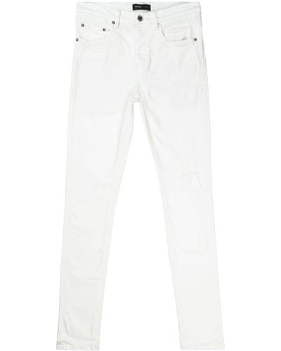 Purple Brand Jeans skinny P001 a vita bassa - Bianco
