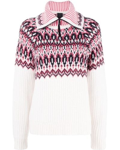 Bogner Fire + Ice Dory Fair Isle Sweater - Pink