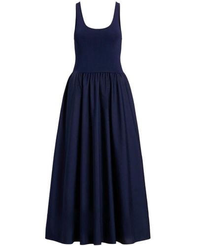 Polo Ralph Lauren Day Sleeveless Knitted Midi Dres - Blue