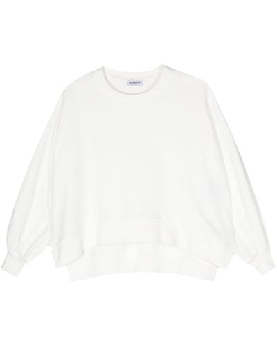 Dondup Sweatshirt mit tiefen Schultern - Weiß