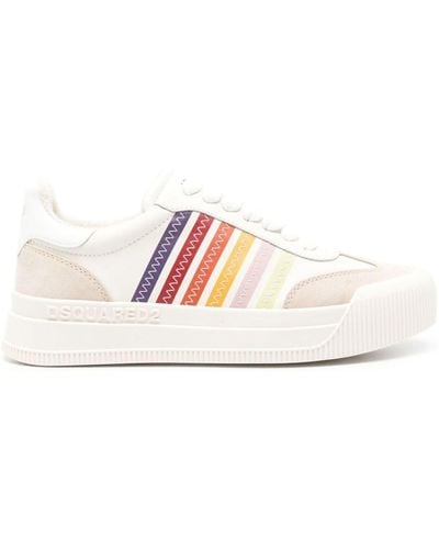 DSquared² New Jersey Leather Trainers - Pink