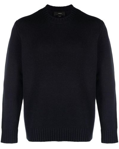Vince Crew-neck Wool-blend Sweater - Blue