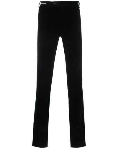 Corneliani Straight-leg Cotton-blend Trousers - Black