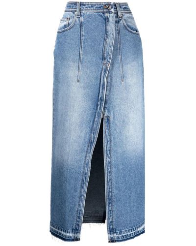 N°21 Jupe en jean à design asymétrique - Bleu