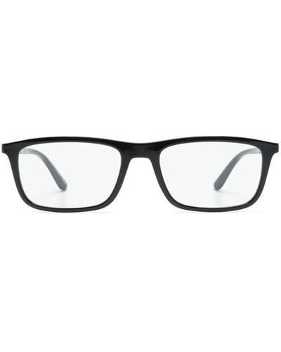 Emporio Armani Sonnenbrille mit eckigem Gestell - Schwarz