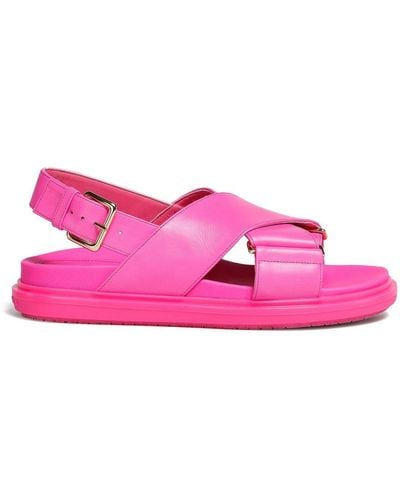 Marni Fussbet Sandalen - Pink