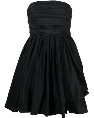Pinko Strapless Pleated Minidress - Black