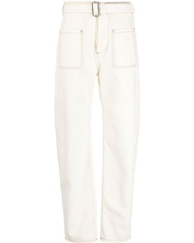 Etro Pantalon droit à poches cargo - Blanc
