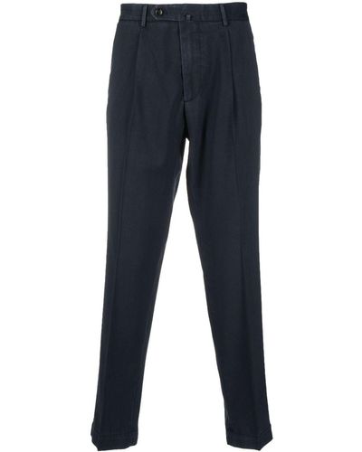 Dell'Oglio Tapered-leg Tailored Trousers - Blue