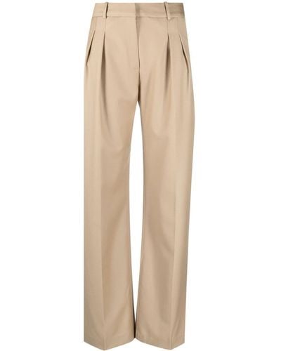 Loulou Studio High-waisted Tailored Pants - Natural