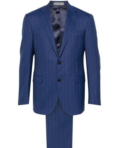 Corneliani Gestreifter Anzug - Blau
