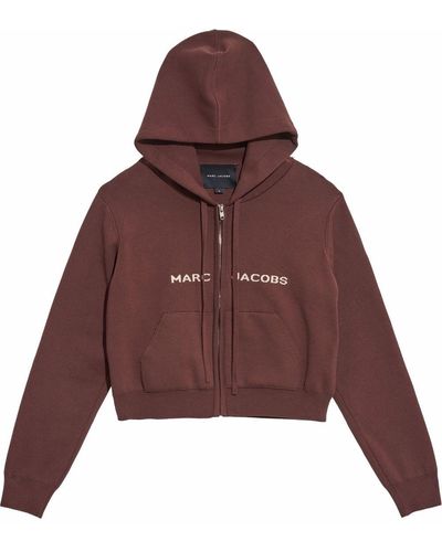 Marc Jacobs Cropped Zip-up Hoodie - Brown