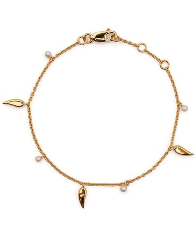 Rachel Jackson Studded Pearl-detail Bracelet - Metallic