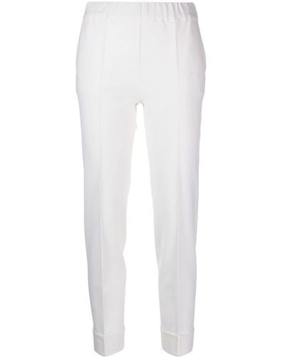 D.exterior Elasticated-waist Trousers - White