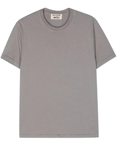 Zadig & Voltaire T-shirt Jimmy SJ en coton - Gris
