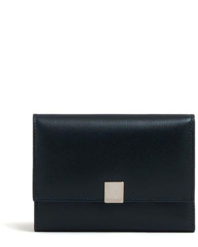 Marni Prisma Tri-fold Leather Wallet - Black