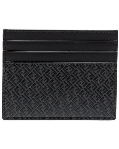 Fendi Portemonnee Met Monogram Patroon - Zwart