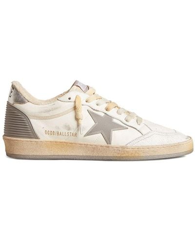 Golden Goose Ballstar Leather Trainers - White