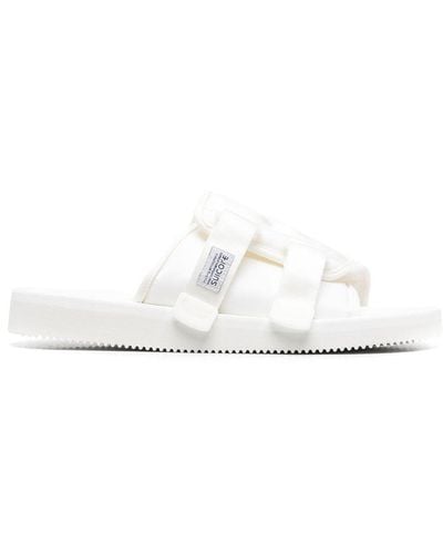 Suicoke Side Touch-strap Sandals - White