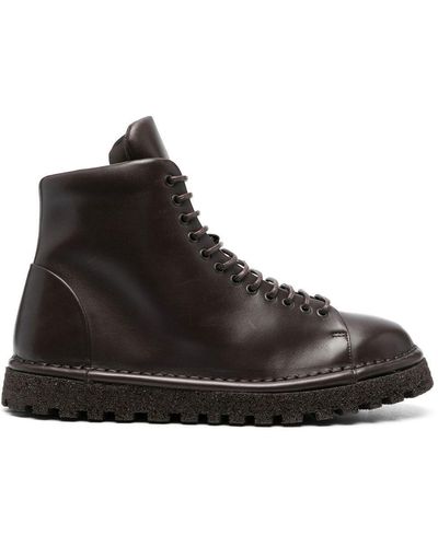 Marsèll 35mm Lace-up Leather Boots - Black