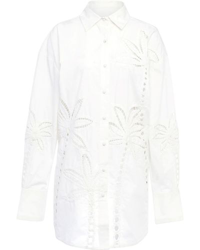 Hemant & Nandita Cut-out Cotton Shirt - White