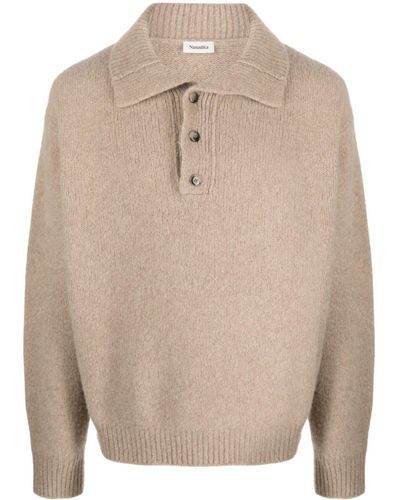 Nanushka Merino-blend Polo Jumper - Natural