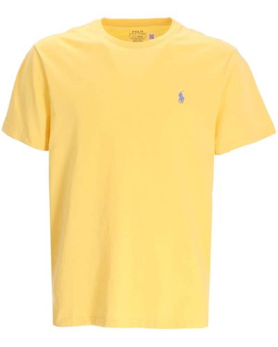 Polo Ralph Lauren T-shirt en coton à logo Polo Pony - Jaune