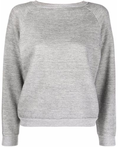 Nili Lotan Sweatshirt mit Rundhalsausschnitt - Grau