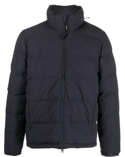 Aspesi Padded Funnel-neck Jacket - Blue