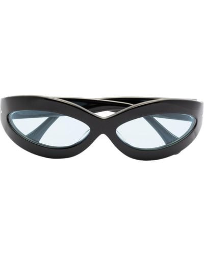 Port Tanger Summa Oval-frame Sunglasses - Black