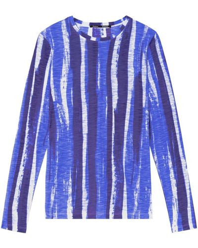 Proenza Schouler Bluse mit abstraktem Print - Blau