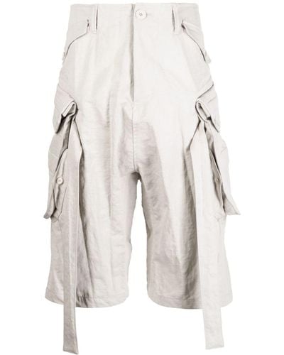 Julius Baggy-Shorts mit Bändern - Weiß