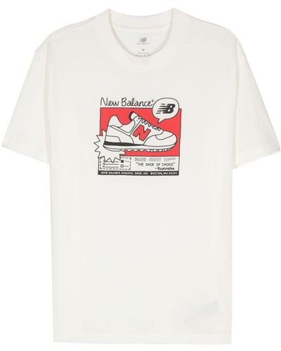 New Balance Sport Essentials AD T-Shirt - Weiß