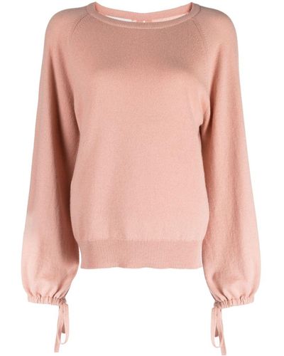 Pringle of Scotland Keyhole-detail Cashmere Sweater - Pink