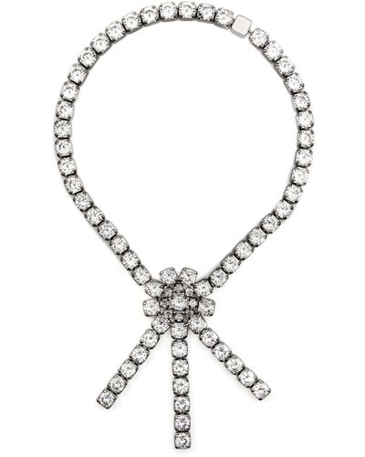 Jil Sander Crystal-embellished Necklace - Metallic