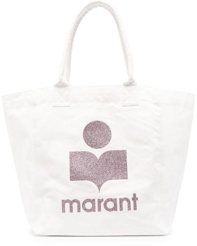 Isabel Marant Yenki Shopper mit Logo-Print - Weiß