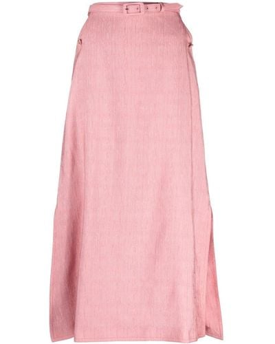 Gucci Wool-silk A-line Skirt - Pink