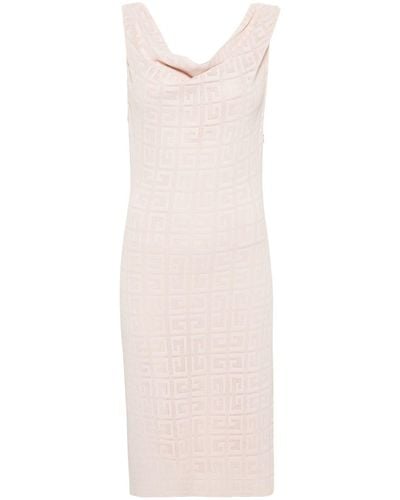 Givenchy Vestido midi con motivo 4G - Rosa