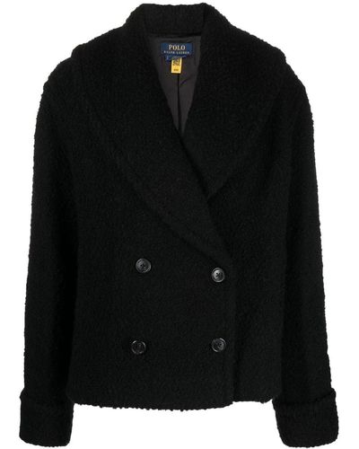 Polo Ralph Lauren Button-fastening Double-breasted Coat - Black