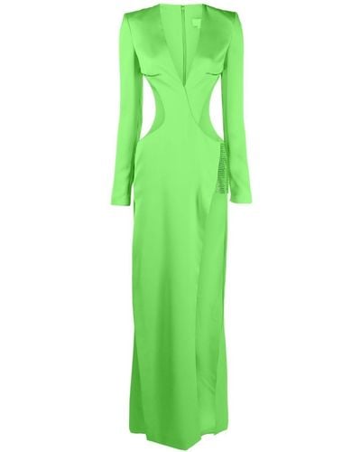 Genny Kleid mit Kristallen - Grün