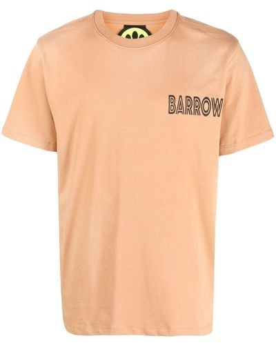 Barrow Logo-print Cotton T-shirt - Brown
