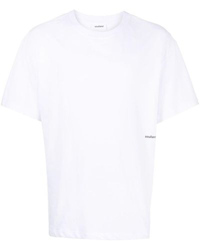 Soulland Logo-print Cotton T-shirt - White